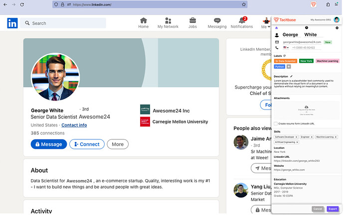Tacitbase plugin(1)